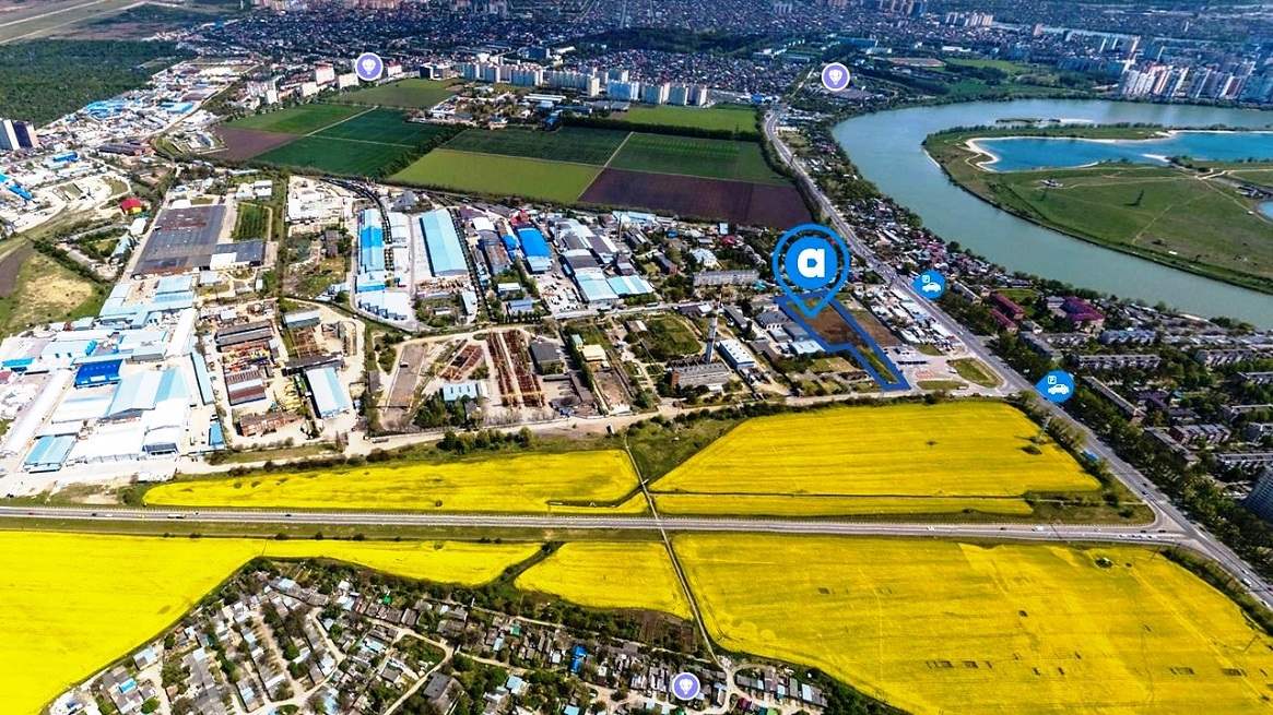 Продажа земельный участок под коммерцию западный округ Краснодар, Купить землю под строительство офисов, магазинов, логистических центров, объекты легкой промышленности, промышленной недвижимости в Краснодаре