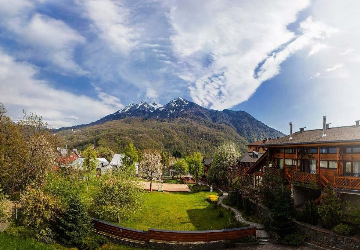 FOR SALE HOTEL COMPLEX, HOTEL WITH RESTAURANT IN KRASNAYA POLYANA, SOCHI NEAR THE LIFT, MOUNTAIN-SKI COMPLEX, HOTEL BUSINESS FOR SALE IN SOCHI, KRASNAYA POLYANA, LUXURY PROPERTY IN KRASNAYA POLYANA